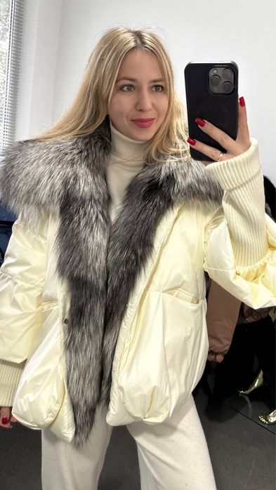 2025 Зимова куртка з хутром Примірка Дніпро