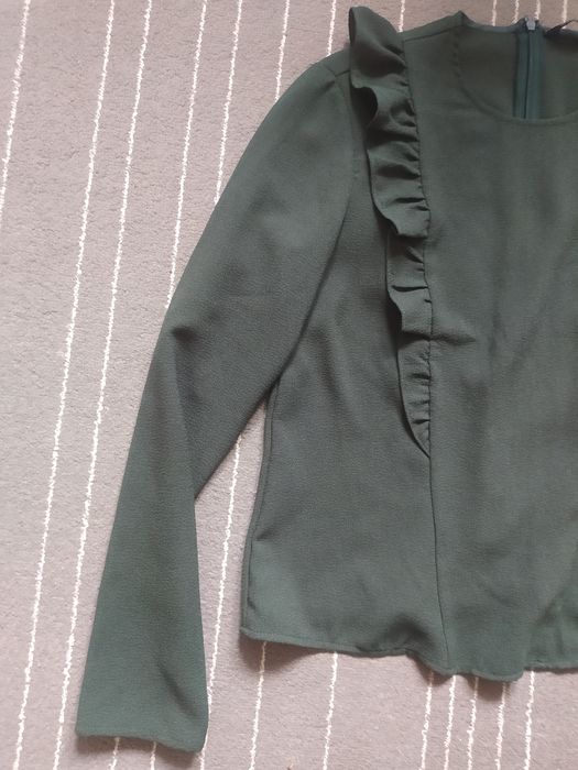 Bluzka z długim rękawem Zaraz z falbankami jak nowa