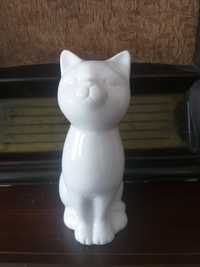 Stara ceramiczna figurka kot . Vintage.