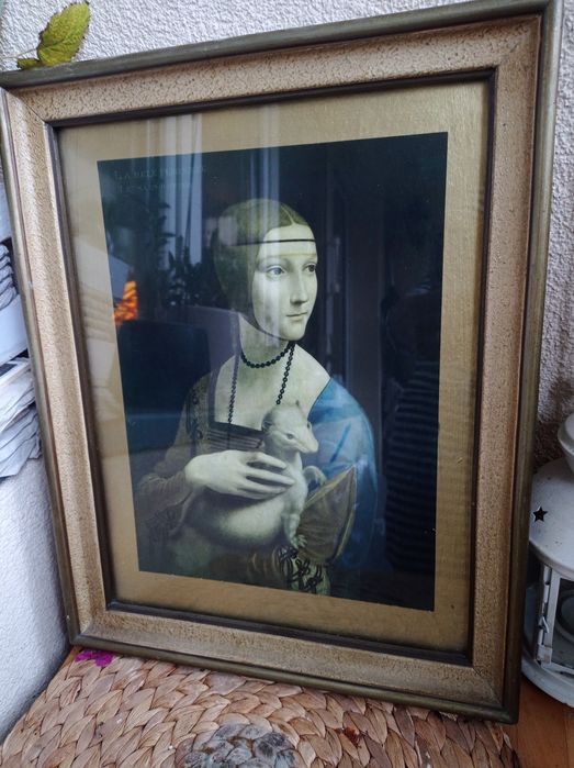 Stary obraz PRL Leonardo da Vinci