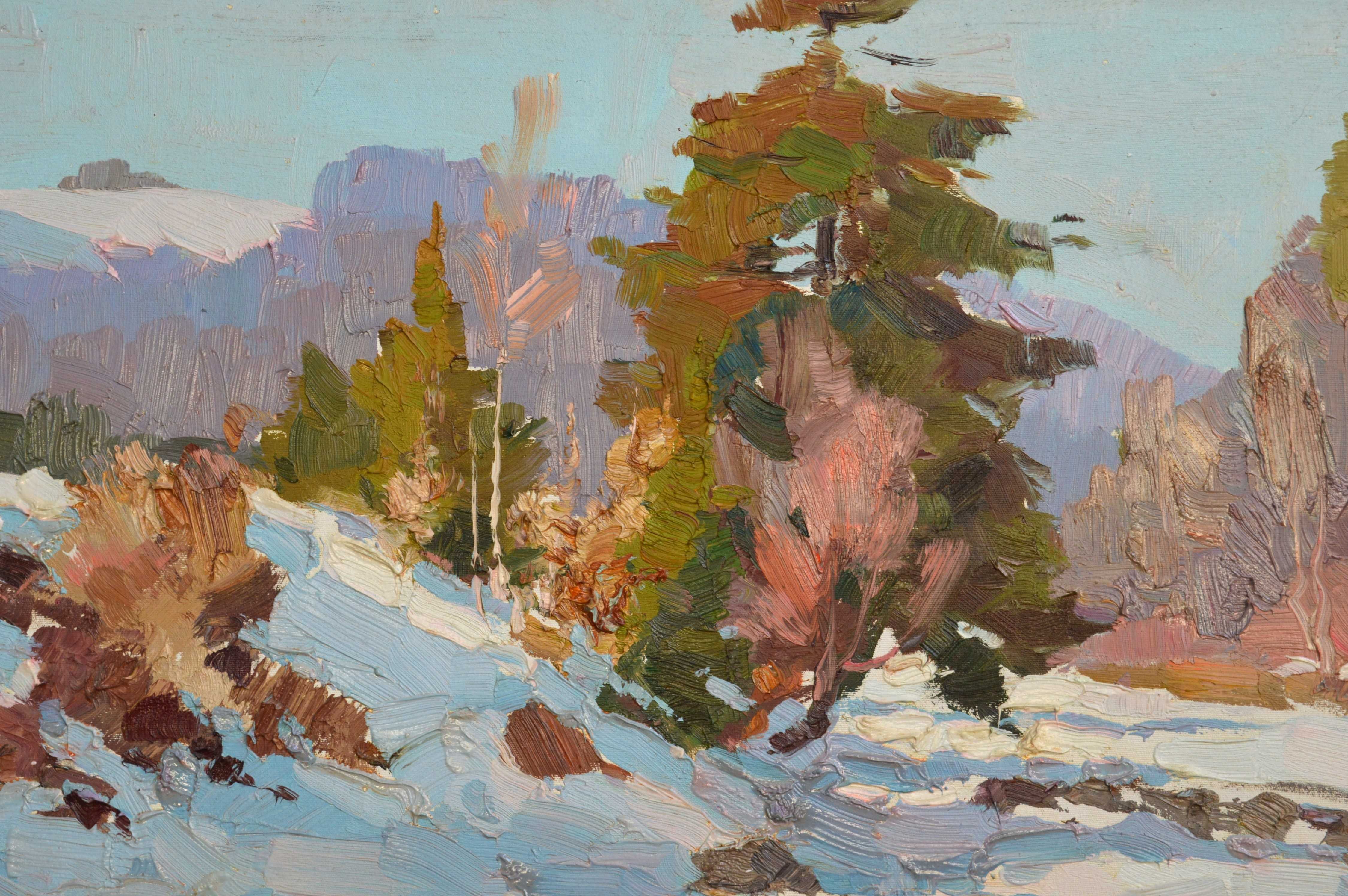 Картина художника Шандор О. С. "Березень в горах", 2012 рік