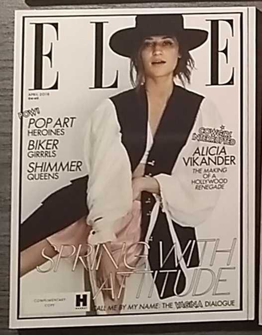 ELLE UK magazyn April 2018 Alicia Vikander  czasopismo gazeta