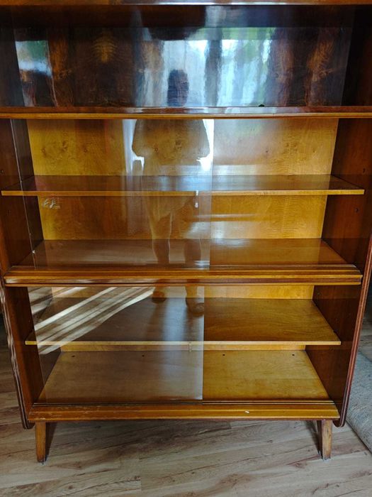 Biblioteka Tatra – vintage, orzech wysoki połysk, lata 70-te