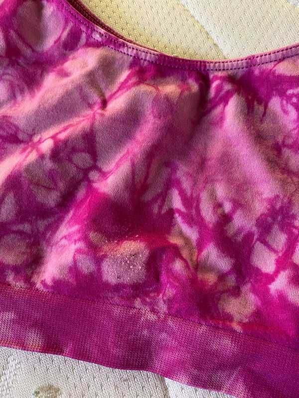 Różowy stanik tie-dye jolinesse