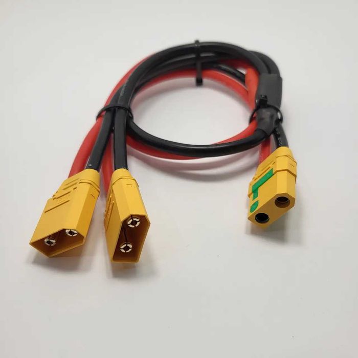 Мощный переходник XT90-S Female to два XT90 Male 25см