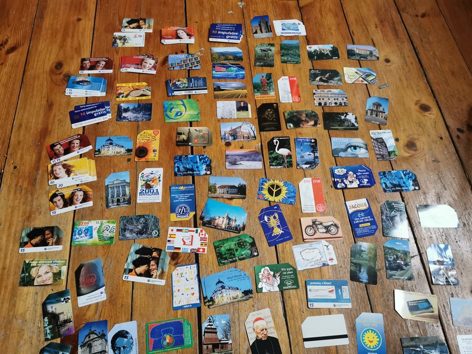 Karty telefoniczne do budki - 147 sztuk