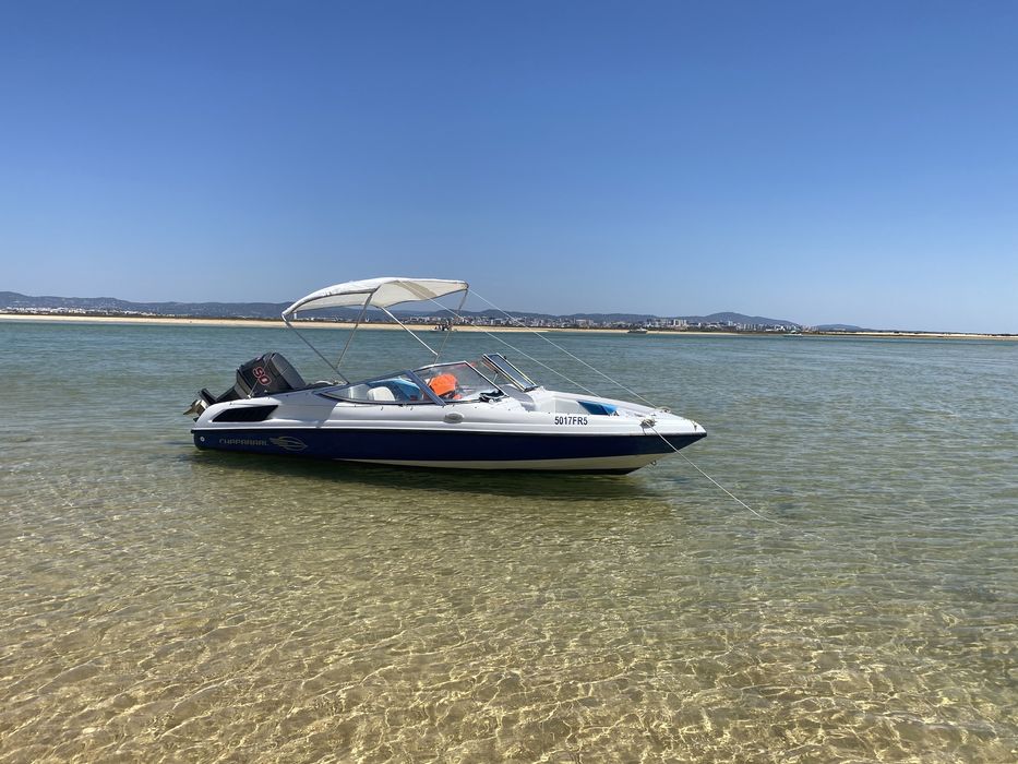 Barco Chaparral c/ motor fora de bordo, Proa Aberta 6 lugares