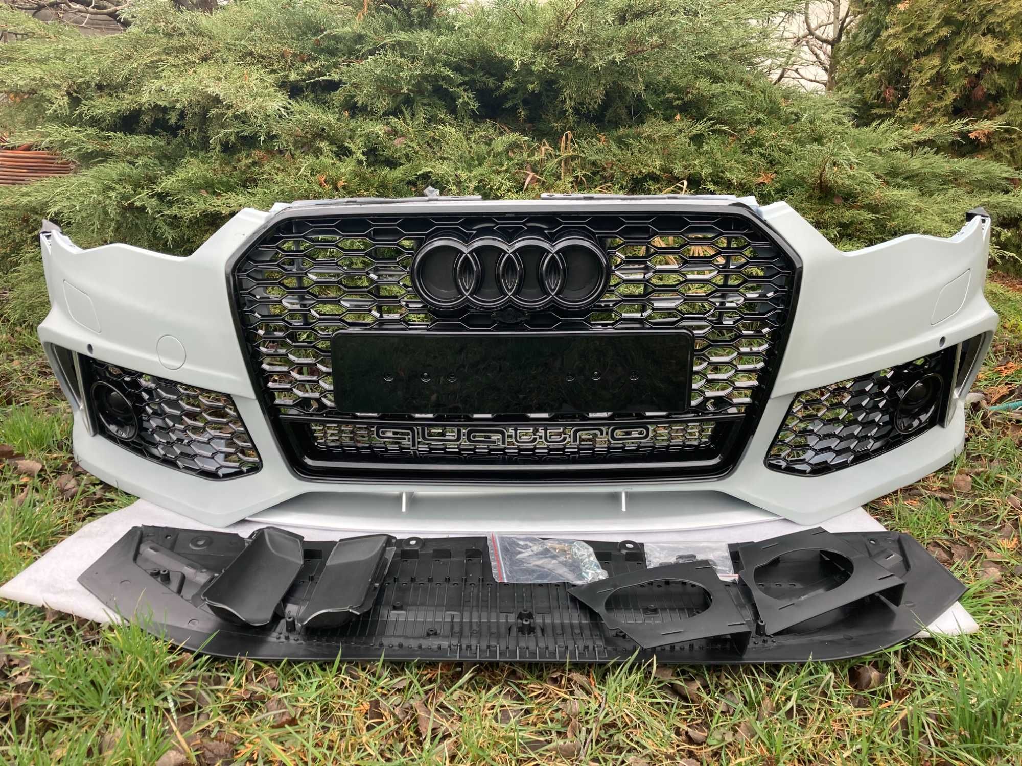 Бампер передний в стиле RS Audi A6 C7 LCI 2014-2018год.