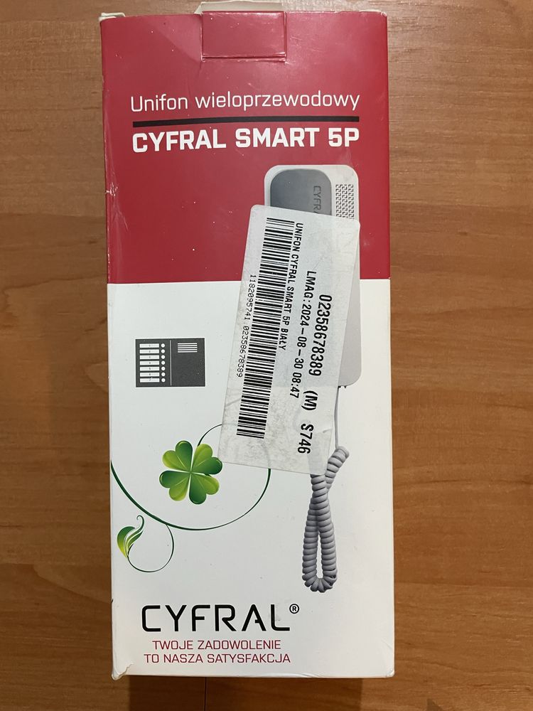 Domofon Unifon Wieloprzewodowy Cyfral Smart 5P Biały