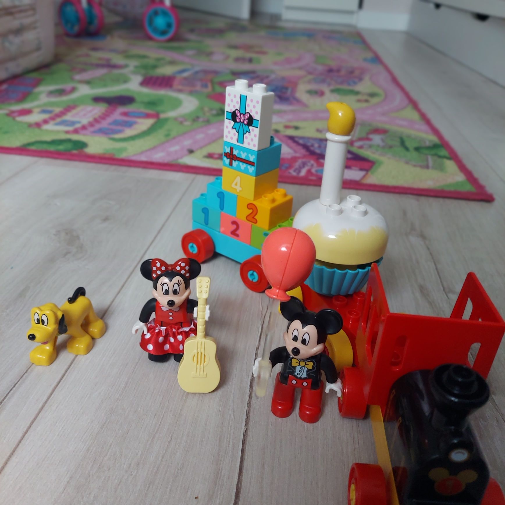 Lego duplo urodzinowy pociąg myszki Minnie