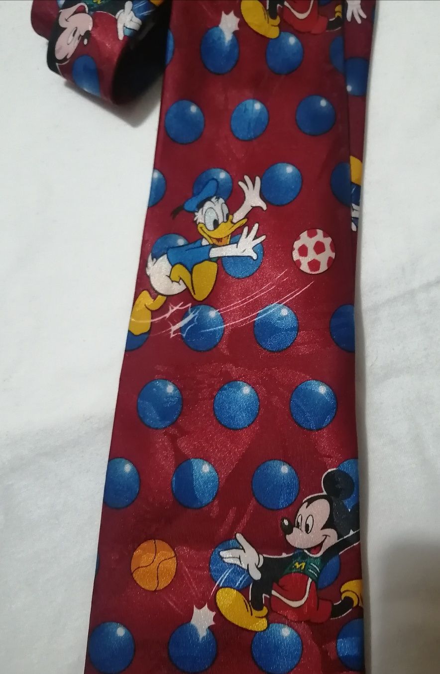 Галстук винтажный Disney краватка микки маус Плуто