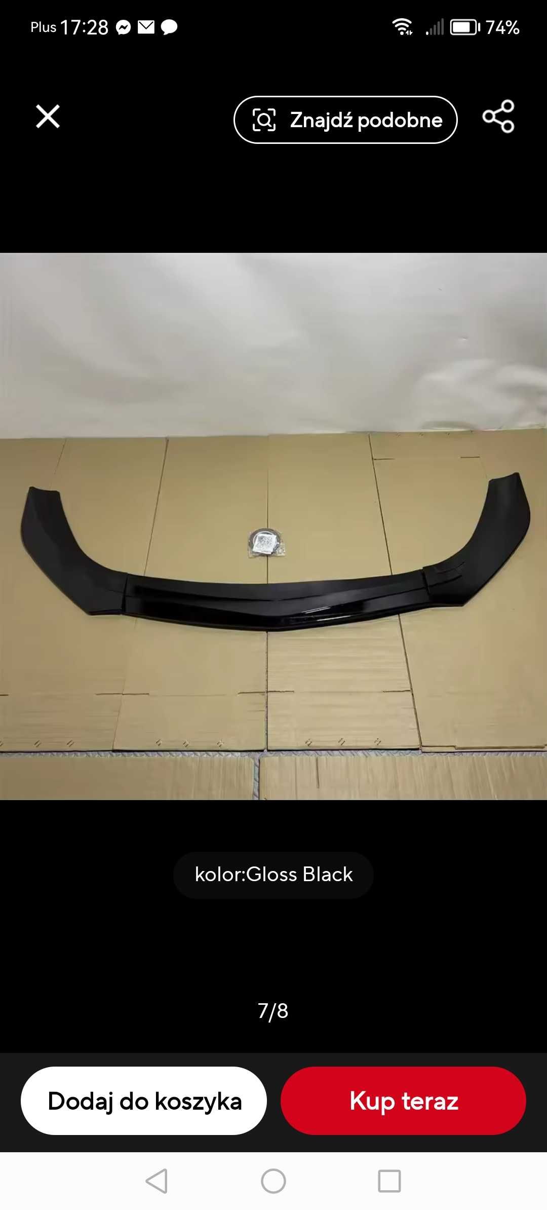 Spoiler /splitter dokladka mercedes a klasa a35 a 45