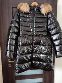 Płaszcz kurtka lakierowana czarna xl/xxl