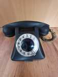 Telefon Czarny na tarcze PRL