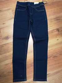 Nowe Leginsy spodnie jeansowe r 140