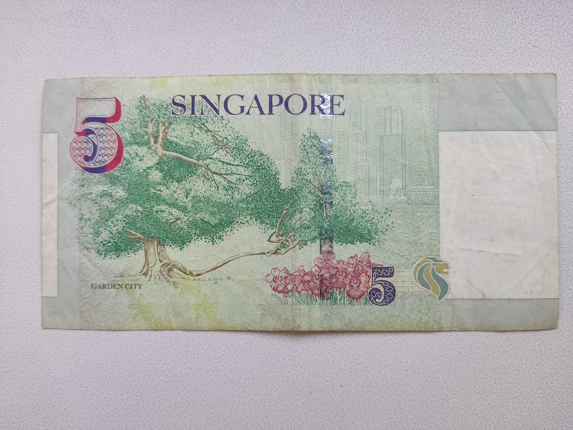 Нумизматика Сингапурский доллар SGD 2 5 10 1999, 2006 сингапурський до