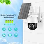 Câmara Vídeo Vigilância Rotativa Solar • 3MP 1560P • Sem Fios • WIFI