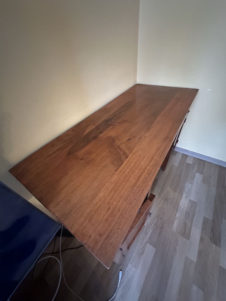 Biurko kolonialne lite drewno