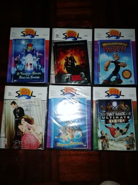 Filmes infantis em DVD (novos)