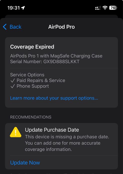 Навушники Apple AirPods Pro 1