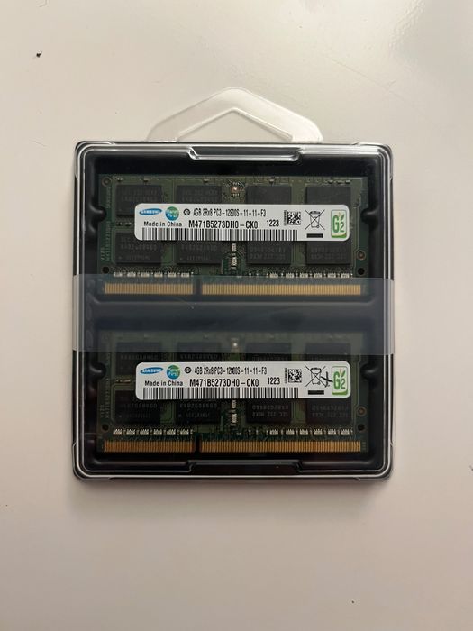 Memória RAM - 2x Samsung DDR3 4GB