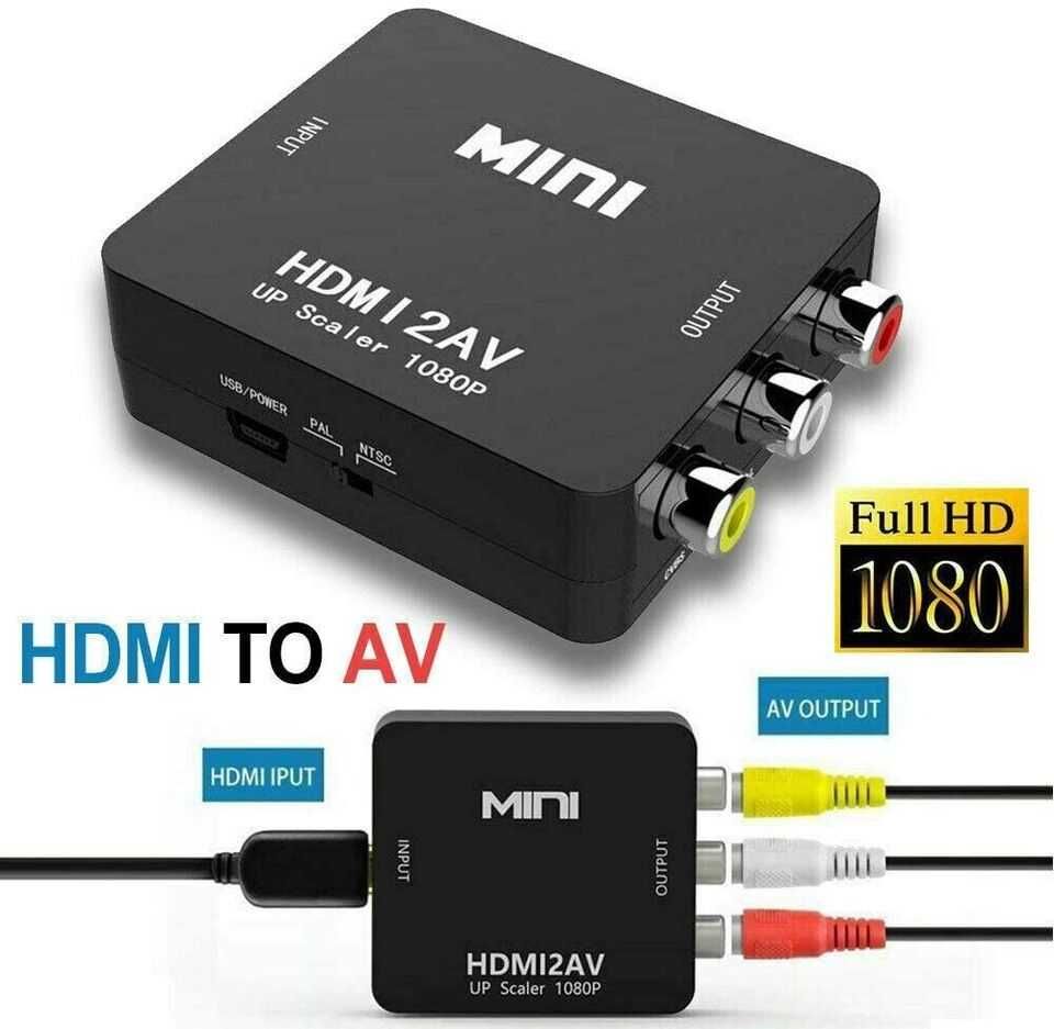 Переходник HDMI в AV RCA(тюльпан) адаптер конвертер