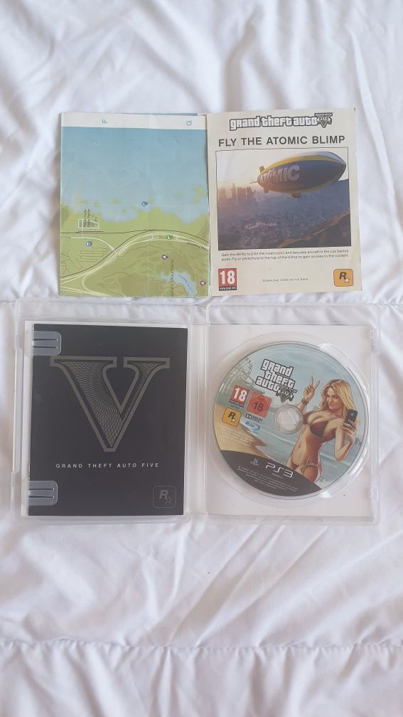 GTA V - Edição Atomic Blimp - Caixa + CD + Manual + MAPA