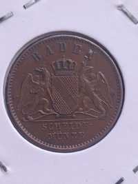 Niemcy Badenia 1 Krajcar 1864