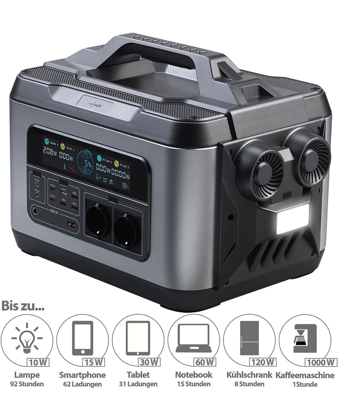 Зарядна станція Revolt HSG-1200 2240Вт год 2200Вт (4500Вт пік) LiFePO4