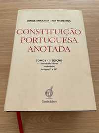 Constituição Portuguesa Anotada Tomo I - Jorge Miranda e Rui Medeiros