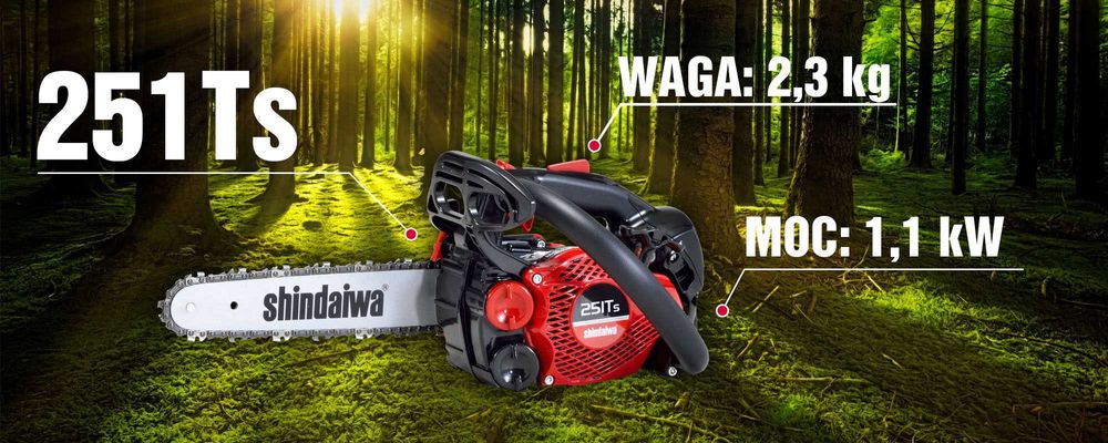 Pilarka piła spalinowa SHINDAIWA 251TS gałęziówka RATY0% 2,3KG