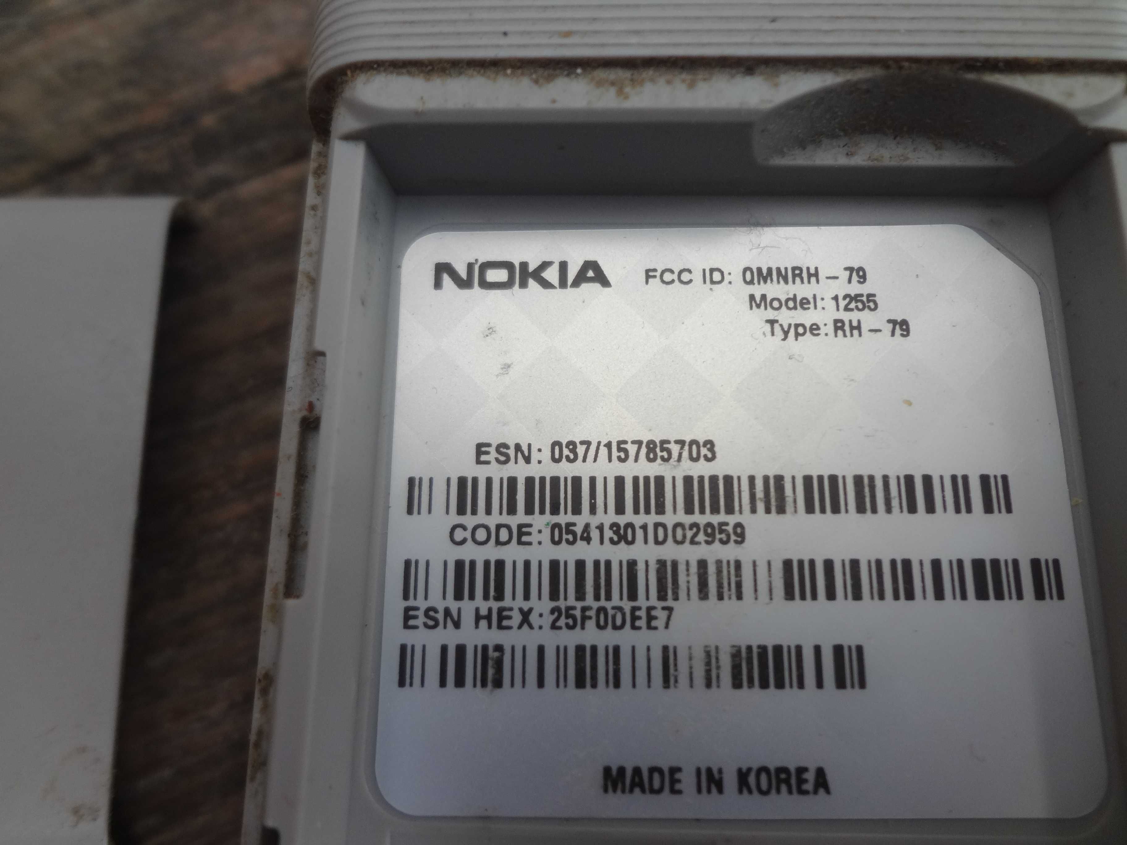 Надёжный телефон  CDMA Nokia 1255