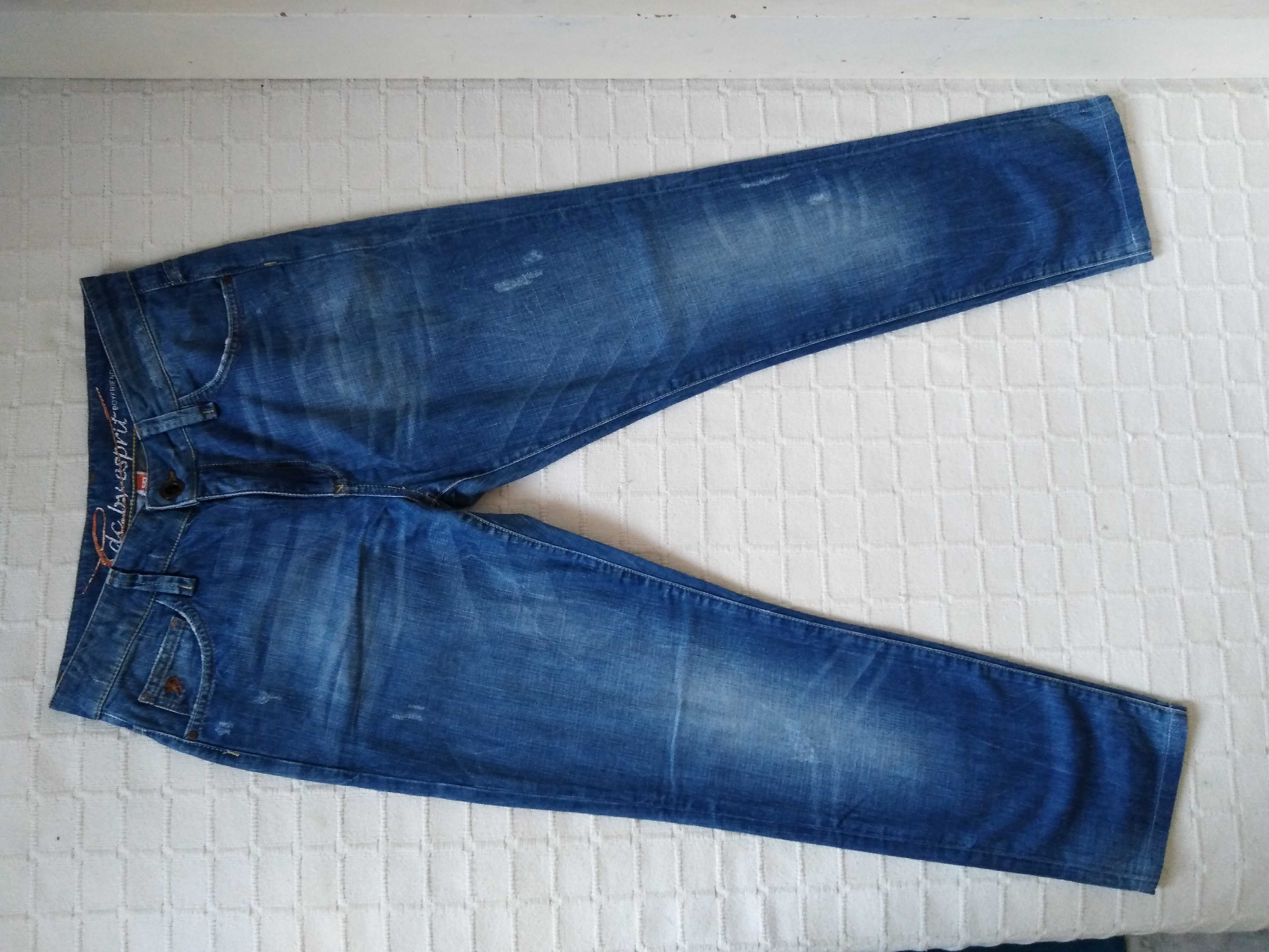 Calças Ganga Azuis ECD By Esprit Boyfriend Denim