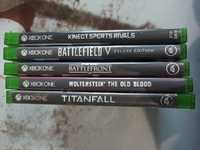 Gry xbox  kinect sports, battlefuld 5,titanfall, wolfenstein, fifa 21