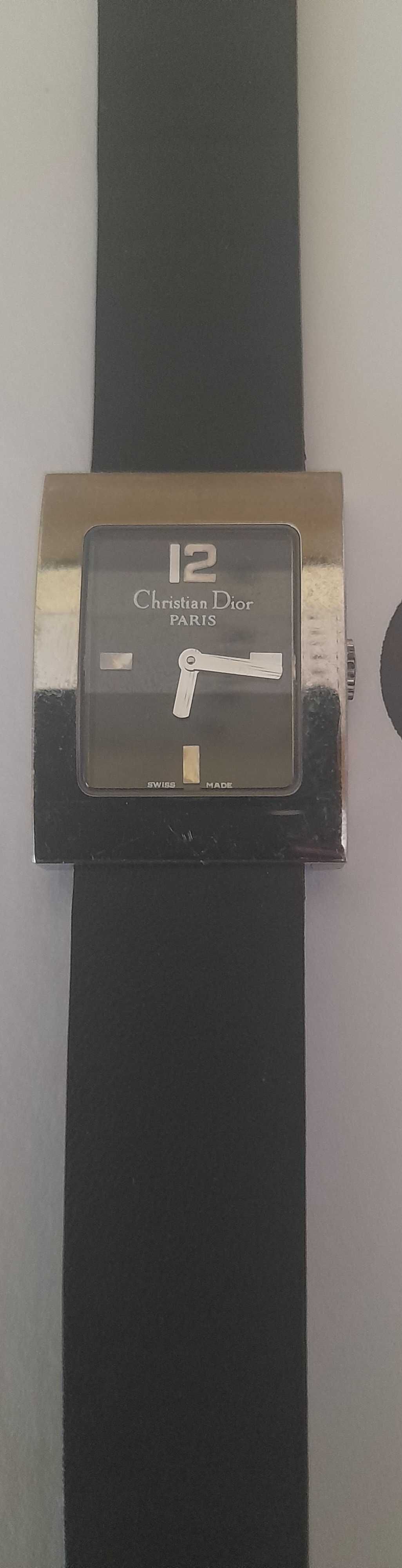 Relógio cristian dior preto de senhora