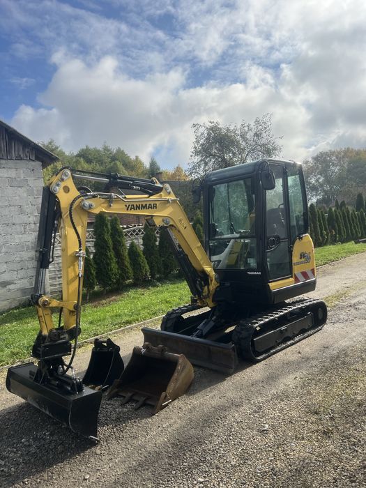 Minikoparka koparka Yanmar sv26, sv22 super stan Long 3 lyzki jcb