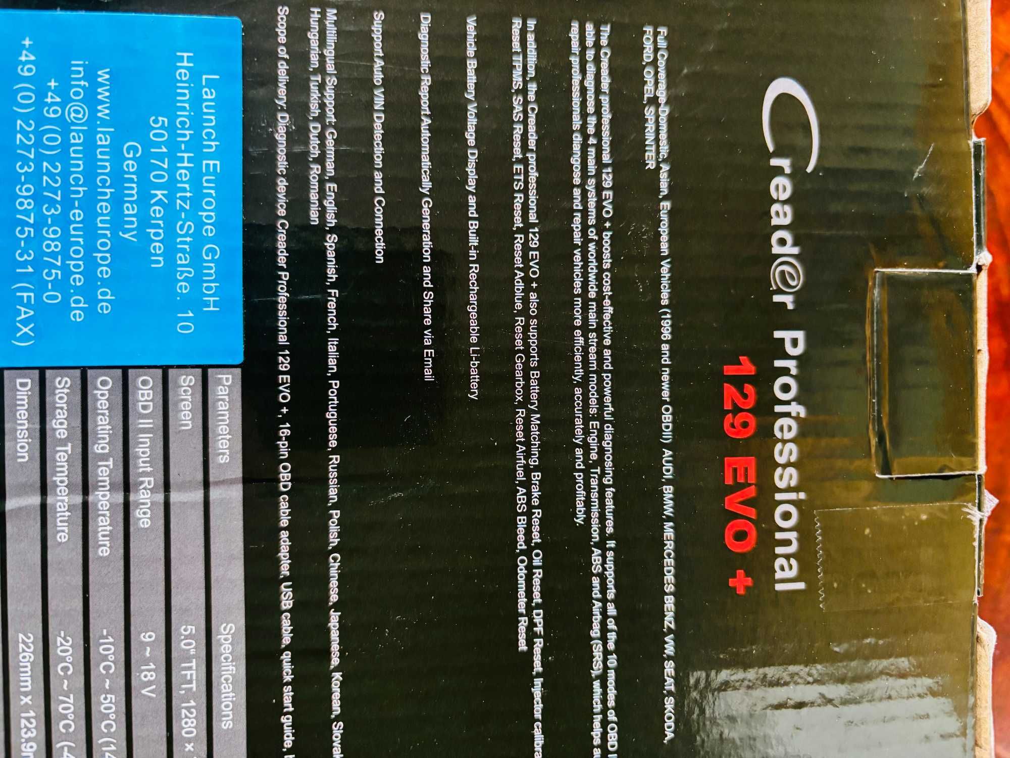 Tester diagnostyczny Creader Professional Launch 129 EVO