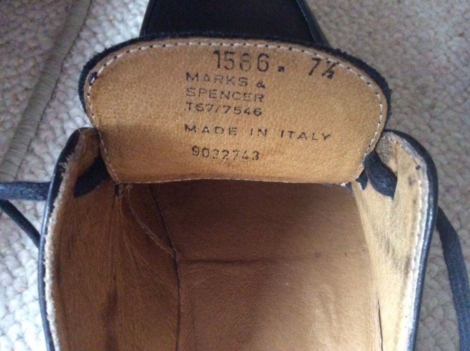 NOWE, skórzane buty marki: MARKS & SPENCER, Made in Italy, na: WESELE