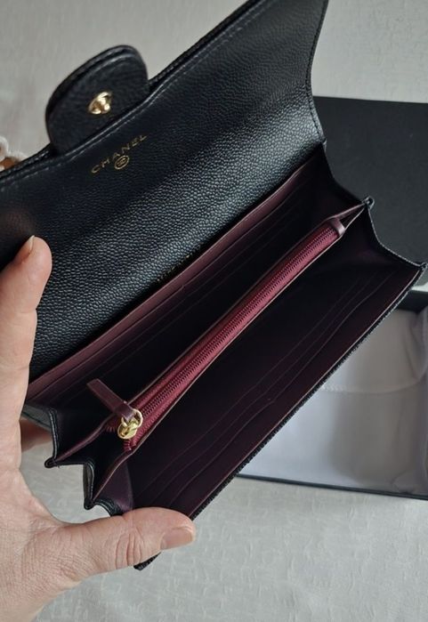 Portfel w pudełku  skóra naturalna