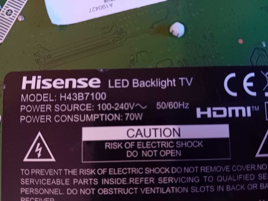 Placa para tv  Hisense h43b7100