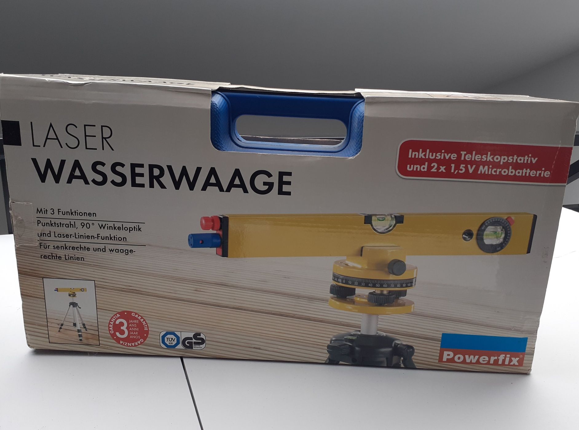Nivel de bolha de ar a laser Powerfix