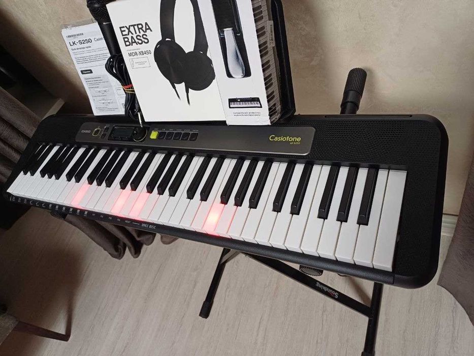 Casio LK-S250 динамічна модель з шикарною акустикою! + ПОДАРУНКИ.
