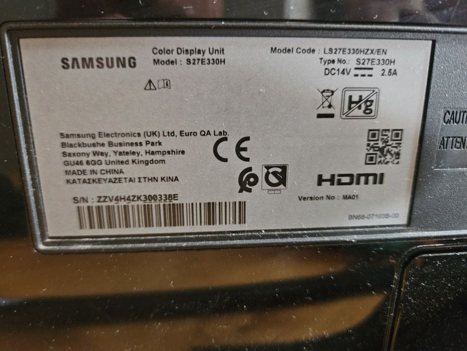 Sprzedam matrycę, ekran do monitora samsung s27e330h