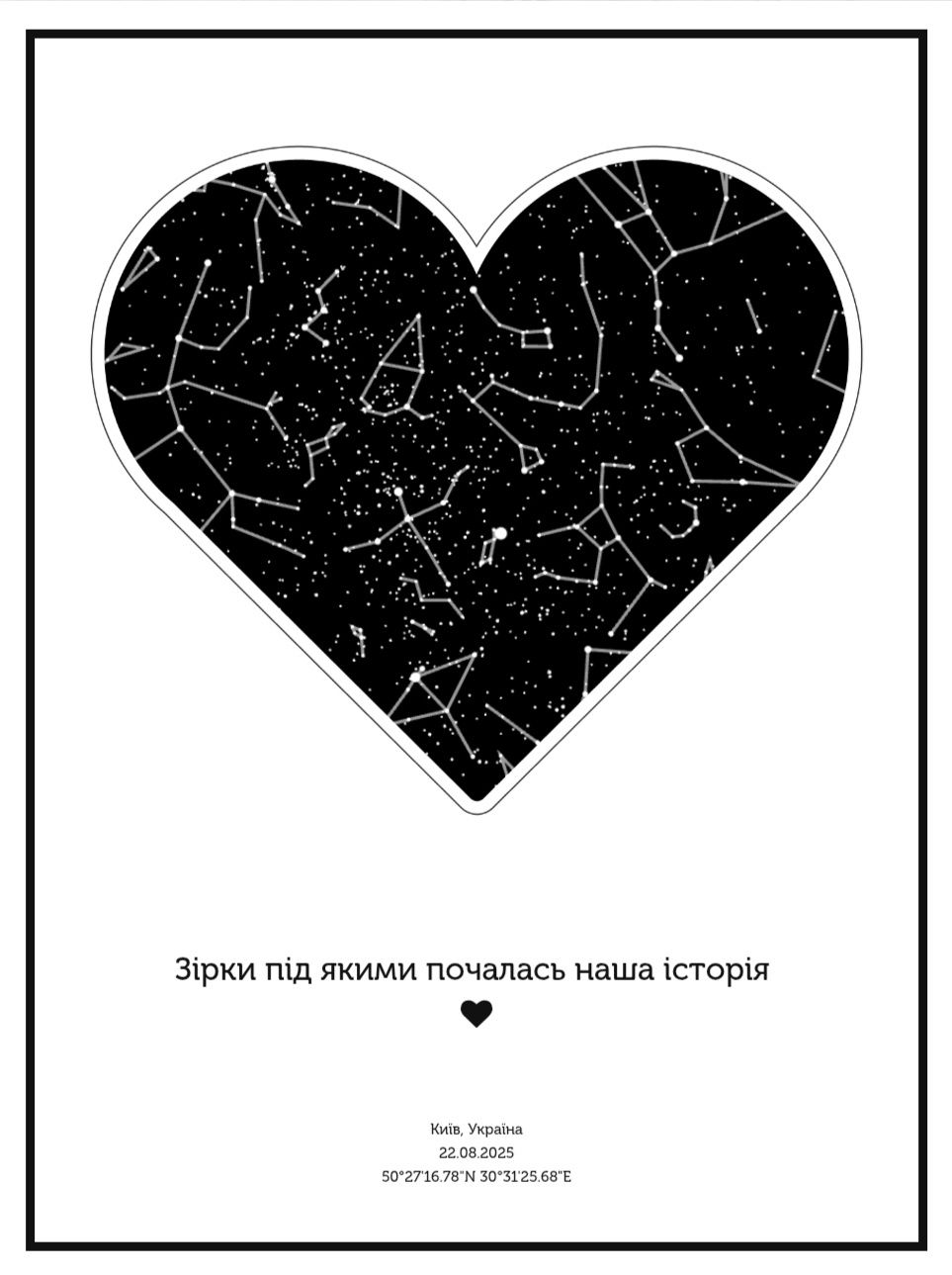 Карта зоряного неба.