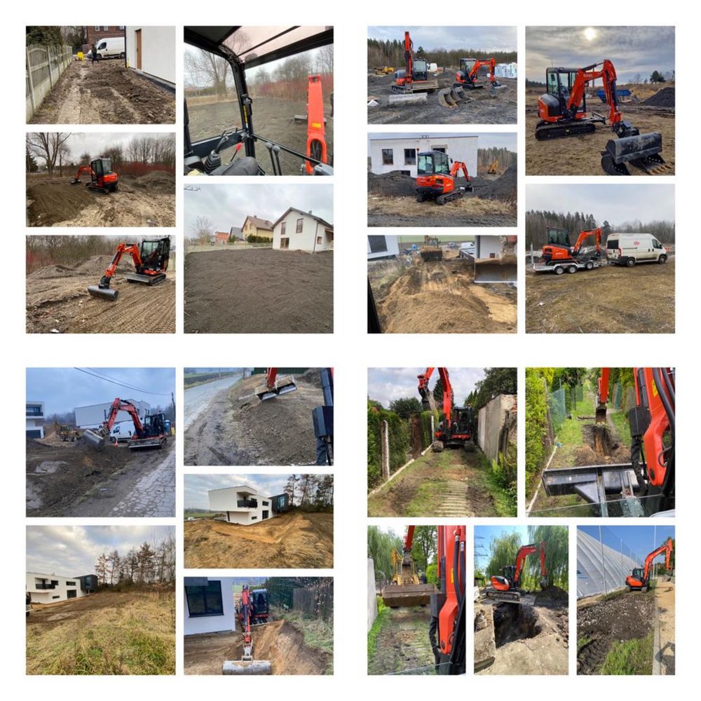 Płyty fundamentowe, uslugi koparka, ogrody, drenaże,przesiewanie ziemi