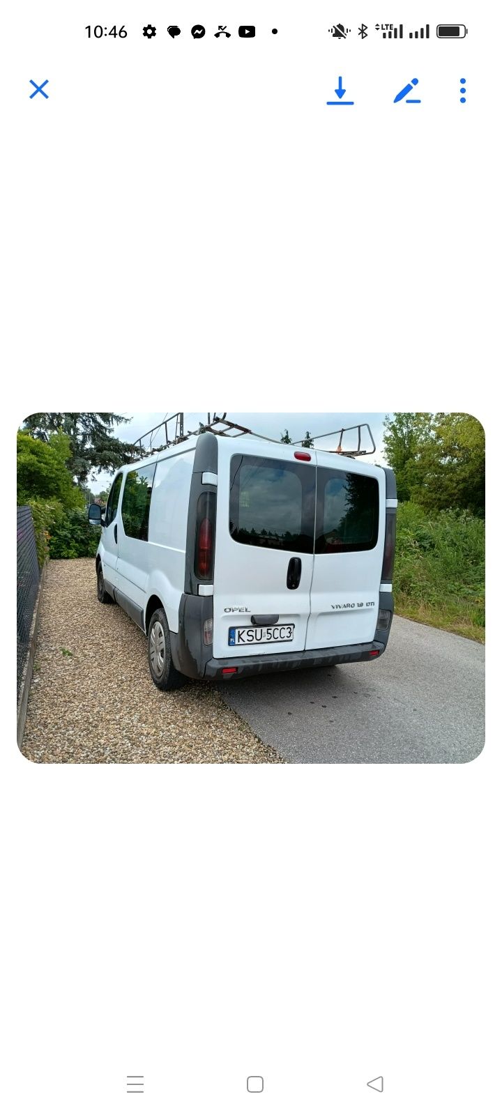 Opel Vivaro brygadówka klima 6 cio biegów