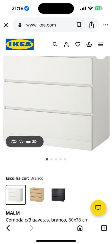 Comodas brancas ikea