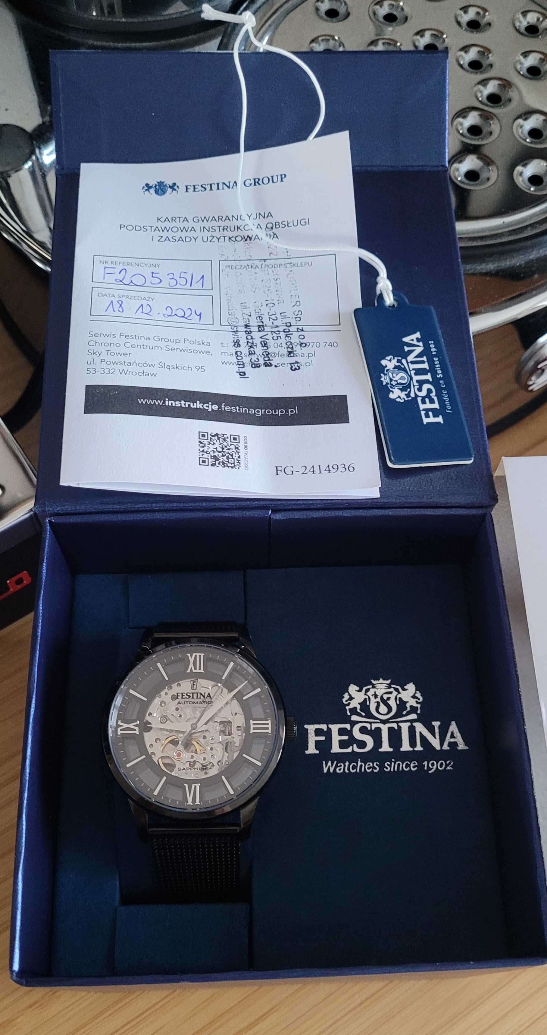 Zegarek Festina Automatic Skeleton