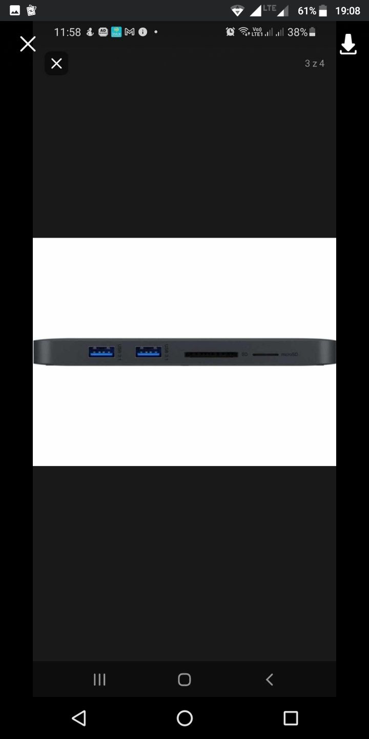 Stacja Dokująca HUB do Konsol USB-C 3.2 PD100W Slot NVMe 10Gbs HDMI 4K