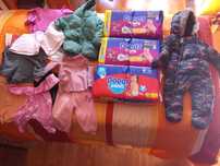 Fraldas + roupa de bebé